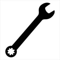 Adjustable Wrench Icon for Tools and DIY Projects vector