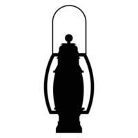 Kerosene Lamp Icon Vintage Design for Lighting and History vector