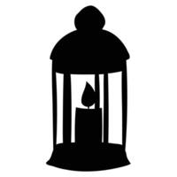Kerosene Lamp Icon for Vintage and Rustic Themes vector