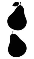 Pear Icon for Fruits, Healthy Eating, and Nature Designs vector