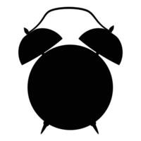 Alarm Clock Icon for Time Management and Wake-Up Themes vector
