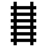 Rail Icon for Transportation and Infrastructure Design vector