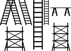 Ladder Up or Down, Stair Ladder Icon for Climbing vector