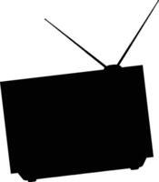 Old Television Icon, Flat Style Retro TV Symbol vector