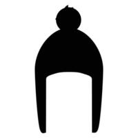 Winter Hat and Clothes for Cold Weather on White Background vector