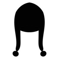 Winter Hat and Clothes for Cold Weather on White Background vector