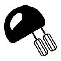 Electric Mixer for Baking and Cooking Preparation vector