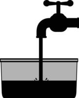 Premium Faucet Icon in Modern Flat Design vector