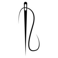 Needle and Thread for Sewing and Crafting Illustrations vector