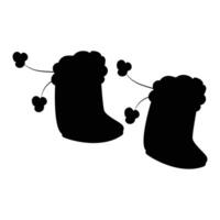 Socks Icon with Simple Design on White Background vector