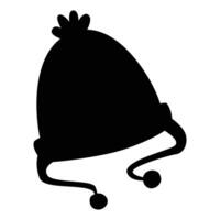 Winter Hat and Clothes for Cold Weather on White Background vector