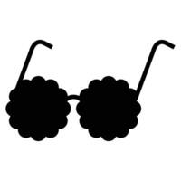 Sunglasses Icon with Simple Design on White Background vector