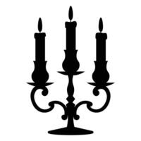 Burning Candle with Soft Light in Dark Background vector