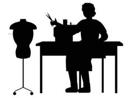 Textile Factory Icons with Flat Design Images vector