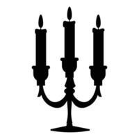 Burning Candle with Soft Light in Dark Background vector
