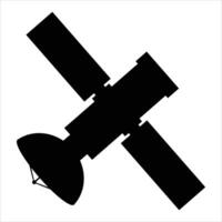 Space Satellite Icon for Communication and Exploration Design vector