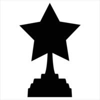 Solid Rewards Glyph Icon for Achievement and Recognition vector