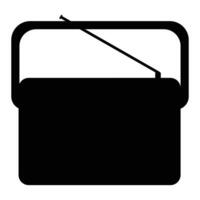 Radio Icon Simple Design for Audio and Communication vector