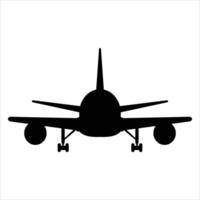 Simple Airplane Icon for Travel and Transportation Design vector