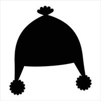 Winter Hat and Clothes for Cold Weather on White Background vector