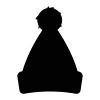 Winter Hat and Clothes for Cold Weather on White Background vector