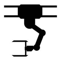 Industrial Robotics Icon for Automation and Manufacturing vector