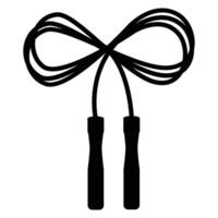 Jumping Rope on Floor for Fitness Exercise vector