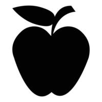 Apple Icon with Simple Design on White Background vector