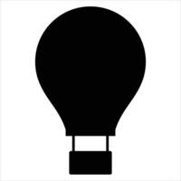 Hot Air Balloon Icon for Adventure and Travel Design vector
