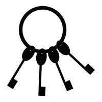 Key Icon Simple Design for Security and Access vector