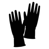 Pair of Protective Gloves on a White Background vector