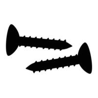 Screw Icon Simple Design for Tools and Hardware vector