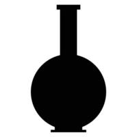 Chemistry Flask with Colorful Liquid on Laboratory Table vector
