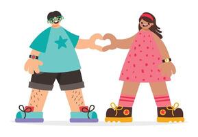 Love Concept With Flat Characters vector