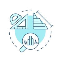 Slope stability soft blue concept icon. Prevention of landslides and soil failures. Geotech advantages. Round shape line illustration. Abstract idea. Graphic design. Easy to use in presentation vector
