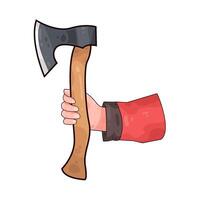 ax in hand vector