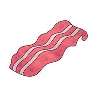 Illustration of Bacon slices vector