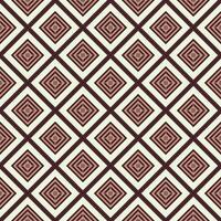 Interlocking Diamond Grid With Geometric Lines And Dots, Minimal Seamless Design, Contrasting Colors vector