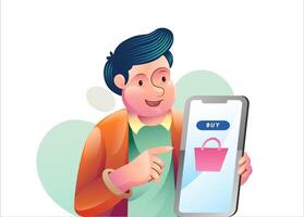 Online shopping e commerce concept illustrations. Modern flat design illustration of Data Analysis. vector