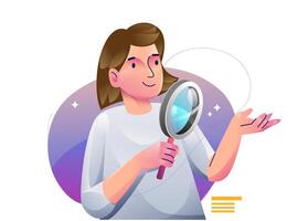 Digital marketing concept illustrations. Modern flat design illustration of Data Analysis. vector