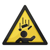 illustration of Falling Objects Warning vector
