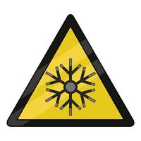 illustration of Cold Surface Warning vector