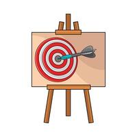 dartboard on board vector