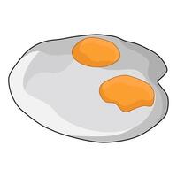 illustration of Two Fried eggs vector