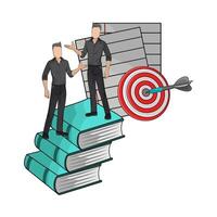 Target Goals Inspire Determined Action vector