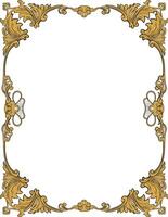 Royal pattern border and frame illustration vector