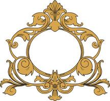 Royal pattern element border and frame illustration vector