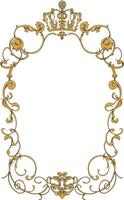 Royal pattern border and frame illustration vector