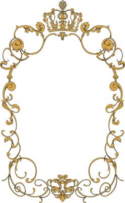 Royal pattern border and frame illustration