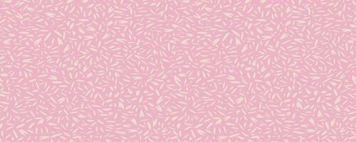 Pastel pink seamless pattern with hand drawn spotted. Abstract organic shapes, drops, spots, circles, snowflakes print. Simple painted texture for print. vector